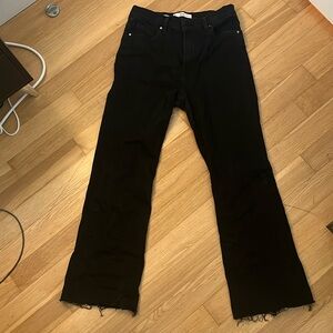 Mango fit and flare jeans | size: 8 | color: black